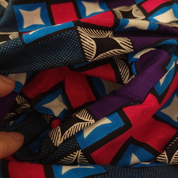 Grass-fields Ankara print cotton custom with stretchy waist bend and pockets, - Picture 14 of 14